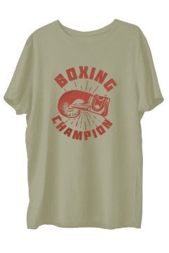 TOP GLORY BoxingK  Baskılı Penye Boks  Sporcu T-shirt
