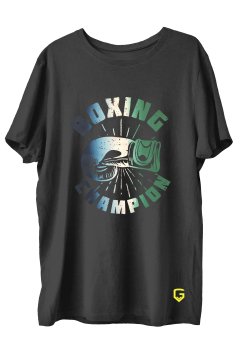 TOP GLORY BoxingX  Baskılı Penye Boks  Sporcu T-shirt