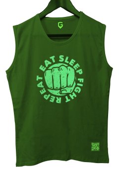 Top Glory EatSleep Tank Top Kolsuz Sporcu TShirt