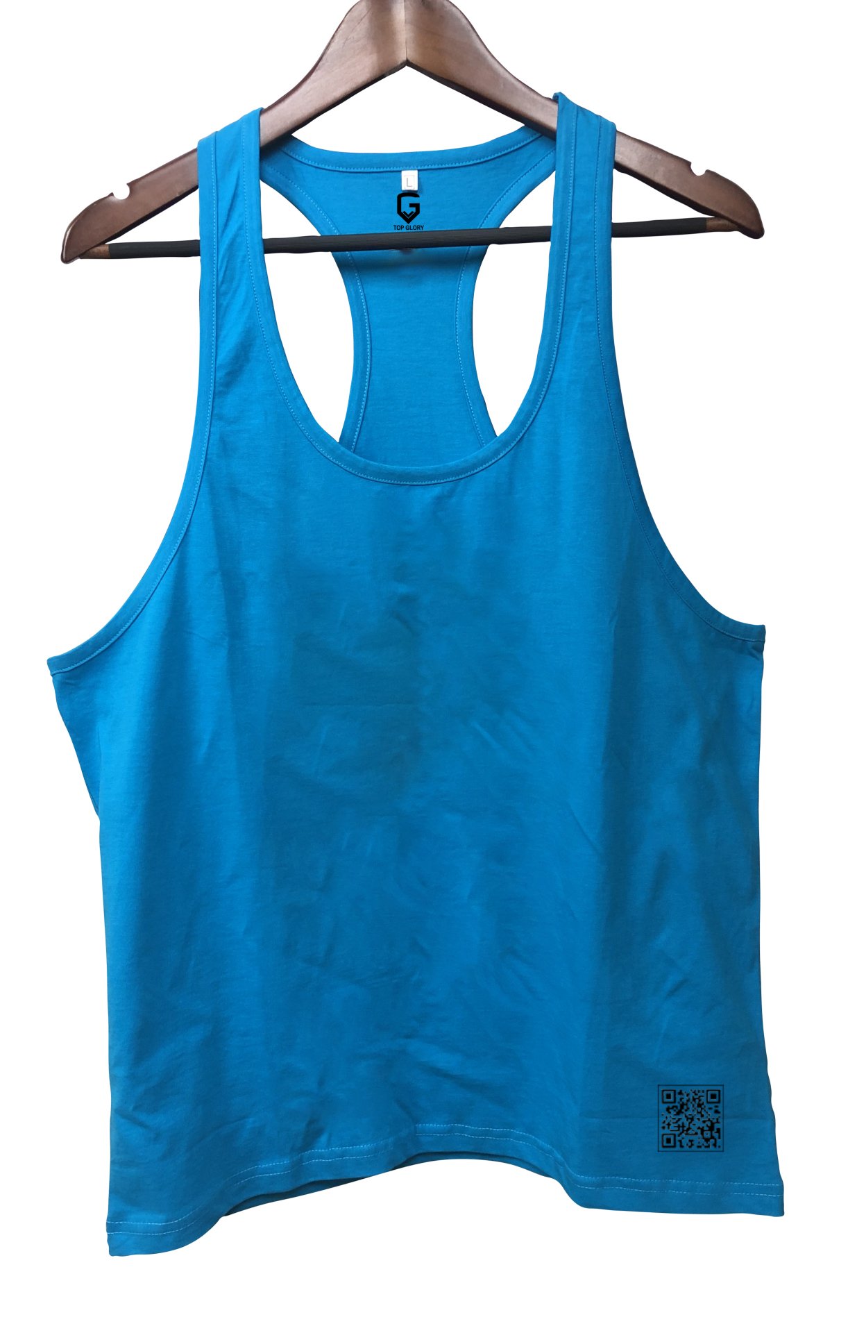 TOP GLORY Basic  Turkuaz Fitness Gym Tank Top Sporcu Atleti