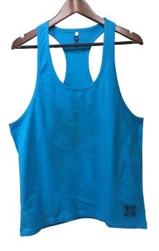 TOP GLORY Basic  Turkuaz Fitness Gym Tank Top Sporcu Atleti