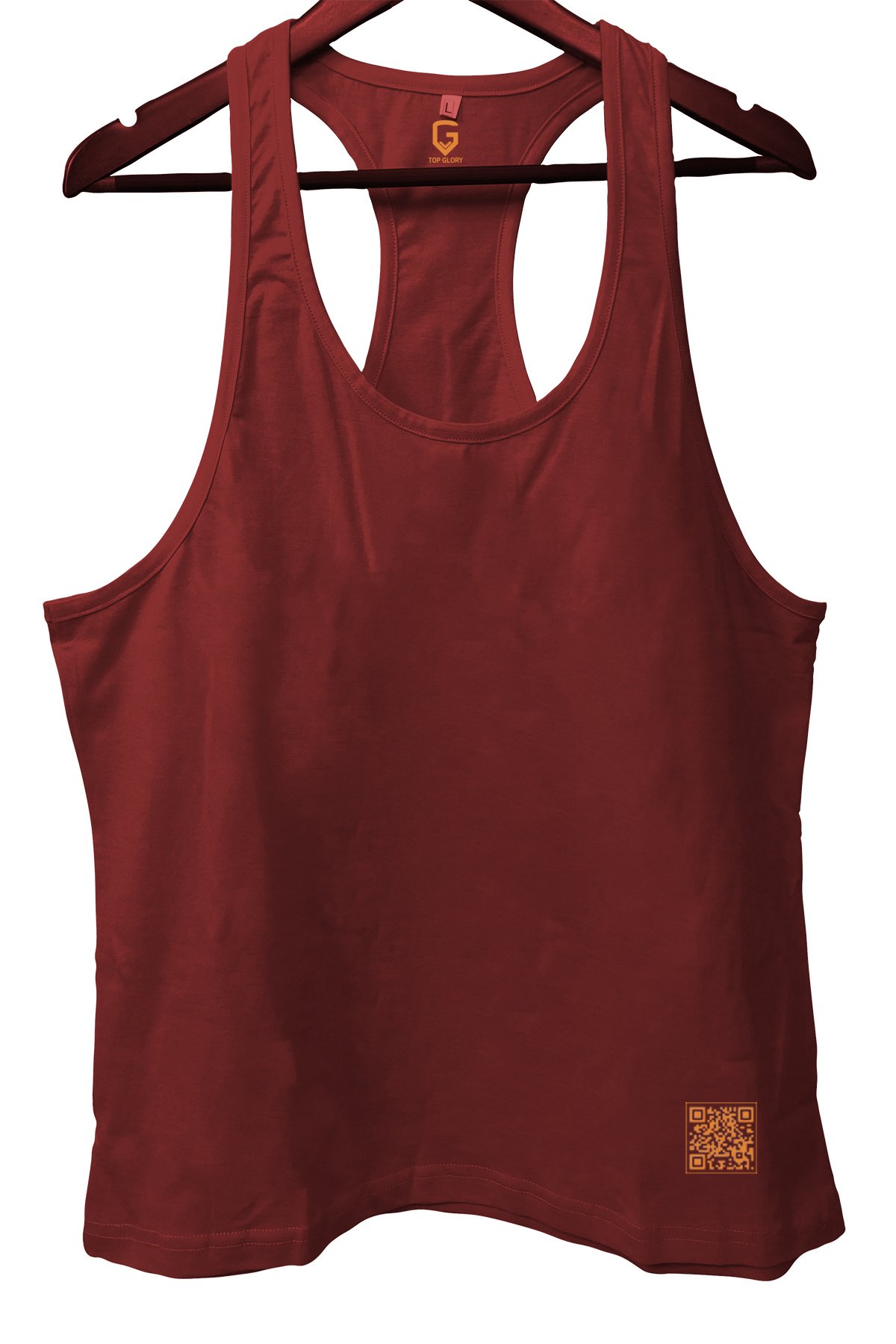 TOP GLORY Basic Bordo Fitness Gym Tank Top Sporcu Atleti