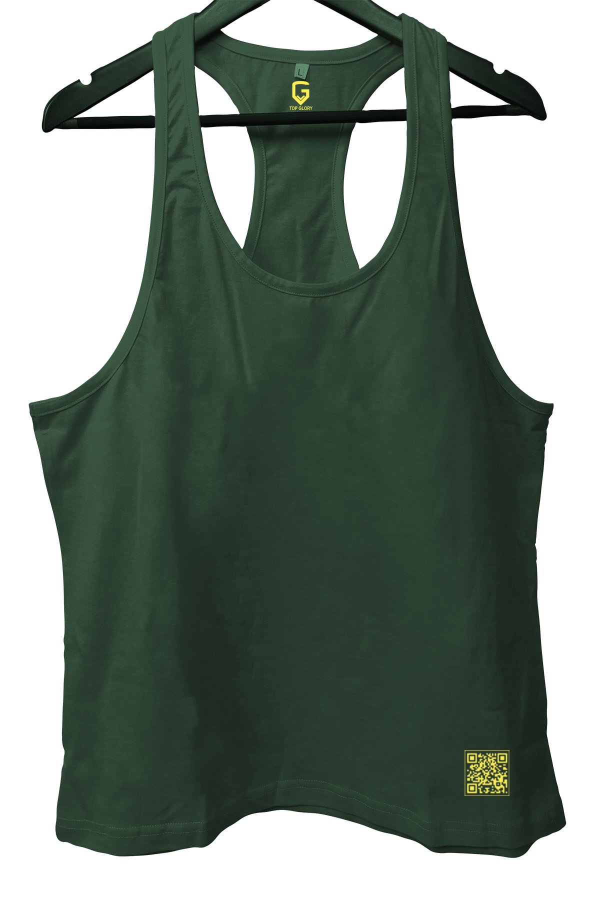 TOP GLORY Basic Yeşil Fitness Tank Top Sporcu Atleti
