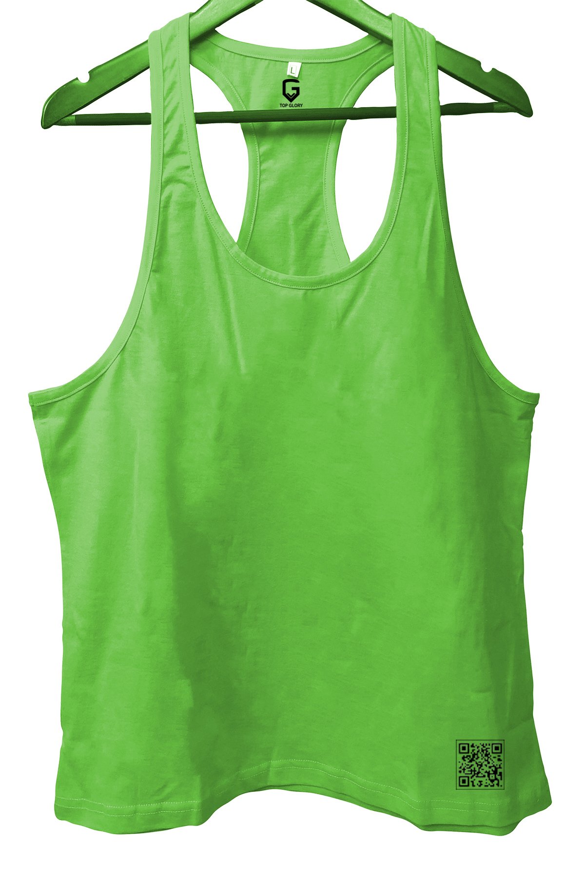 TOP GLORY Basic Fıstık Yeşili  Fitness Tank Top Sporcu Atleti