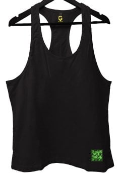 TOP GLORY Basic Siyah Fitness Tank Top Sporcu Atleti