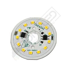 220Volt 7Watt Smd 2835 Ledli Led Modül 10mm Delik Çaplı Gün Işığı 220V 7W Avize Ledi 44mm(3 Adet)