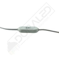 100 cm Touch-Dokunmatik Dimmer + On Off USB Erkek Kablo 2 Amper Ucu Açık Beyaz USB Kablo