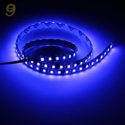 UV Şerit LED Üç Çipli 5050 SMD 60/m Dış Mekan 1mt 12V Black Light