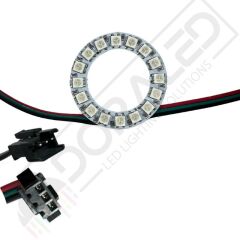 WS2812B Matrix Dijital Esnek Ekran 16 Led Halka RGB Led Ayrı Ayrı Adresli Matrix Ekran 5V