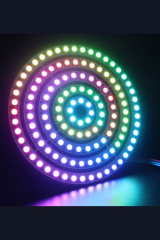 WS2812B Matrix Dijital Esnek Ekran 8 Led Halka RGB Led Ayrı Ayrı Adresli Matrix Ekran 5V