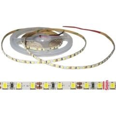 5mm 24V 120 Ledli 2835 Beyaz Şerit Led (5METRE)İNCE PCB Lİ