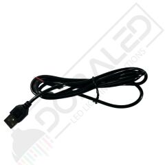100 cm USB Erkek Kablo 2 Amper Ucu Açık USB Kablo
