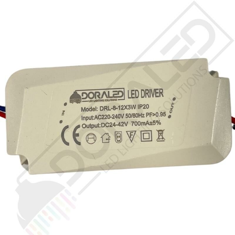 8-12X3W 700Ma 24-42V Power Led Driver IP20 Power Led Sürücü