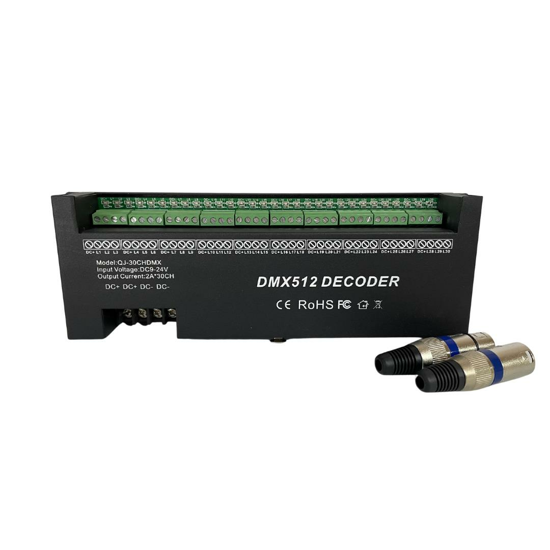 DMX 512 Decoder 30 Kanal DMX 512 Led Kontrol 30x2 Amper