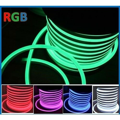 Kalın RGB Neon Led 220V 14x25mm T5 (50 Metre)