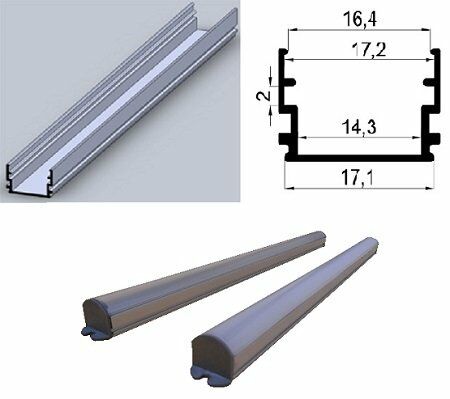 Alüminyum Boş Kasa Led Profil Yerli Kasa Led Bar Kasa