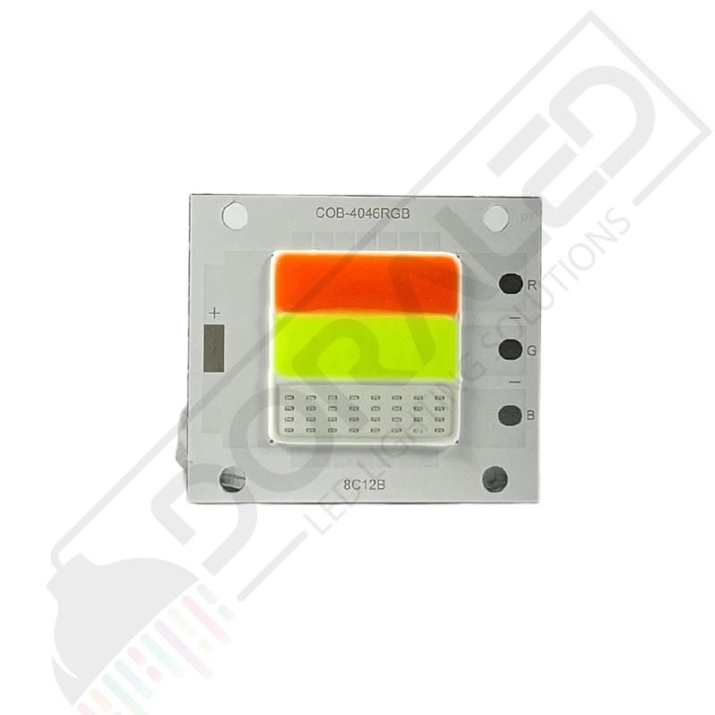 DC24-30V 600-700mA 50W RGB Projektör Çipi DC24-30 Volt 50 Watt Cob Led Projektör Ledi