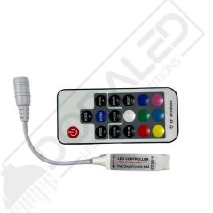 Mini RGB Şerit Led Kontrol RF Kumandalı 12A 5-24V