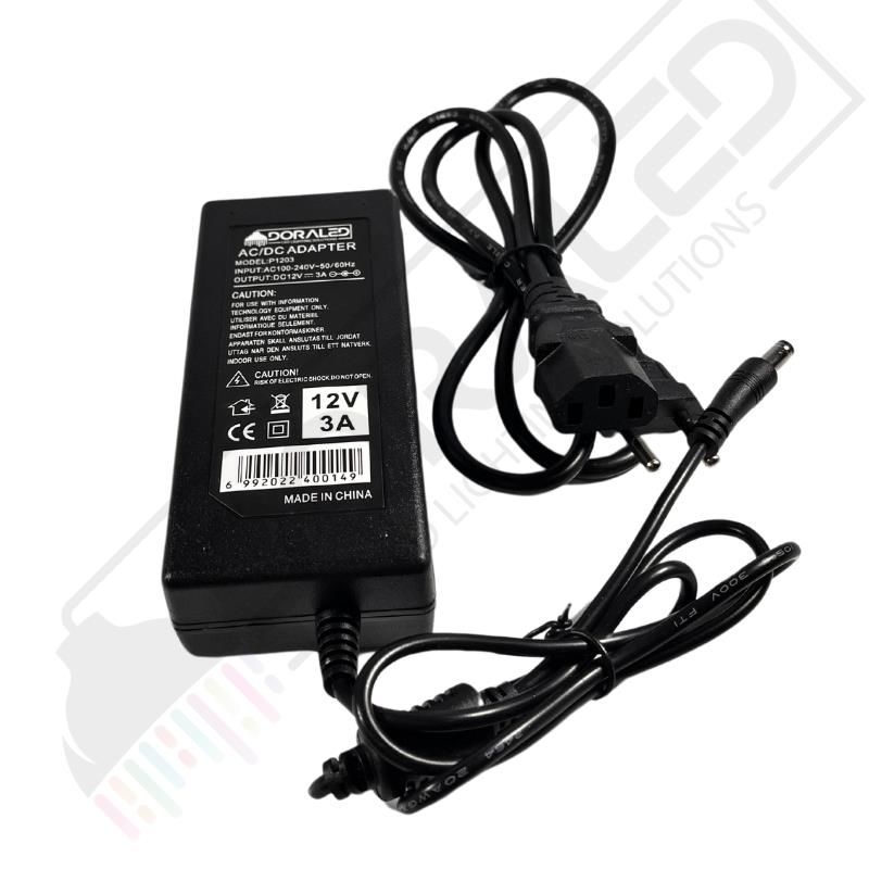 12V 3 Amper Laptop Tipi Adaptör IP20 İç Mekan