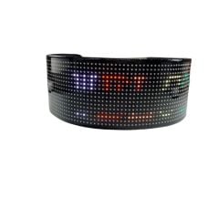 Bluetooth Lu Telefon Kontrollü 16x96 Flexible Matrix Led Ekran 5-12V (652*102 mm)