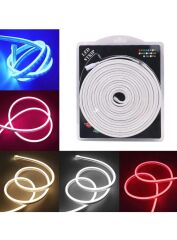 12 Volt 6x12mm Beyaz Esnek Neon Led 5 Metre (2.5 cm'de Kesilebilir.)