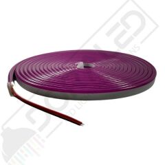 12 Volt 6x12mm Mor Esnek Neon Led 5 Metre (2.5 cm'de Kesilebilir.)