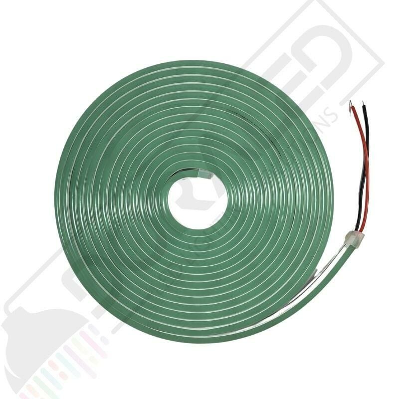 12 Volt 6x12mm Turkuaz Esnek Neon Led 5 Metre (2.5 cm'de Kesilebilir.)