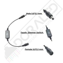 Touch - Dokunmatik Led Dimmer Siyah 12-24 Volt