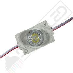 12 Volt Gün Işığı 1,5 Watt Tekli Lensli 3030 Reklamcı Modül IP65 (10 Adet)