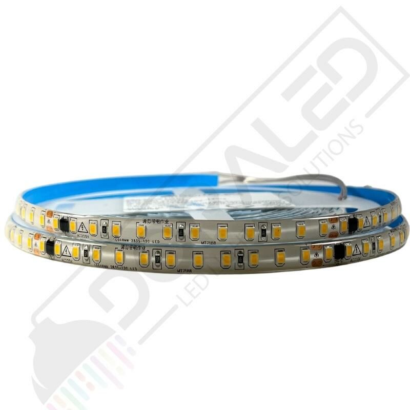 220 Volt Dim Edilebilir Şerit Led 10 Cm De Kesilebilir M/120 Led Amber (Sarı) 5M İP65