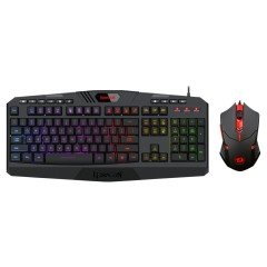 Redragon S101-3 Kablolu Türkçe Q Rgb Oyuncu Klavyesi ve Arkadan Aydınlatmalı Kırmızı Mouse / Oyuncu Klavye Mouse Seti Siyah Redragon S101-3