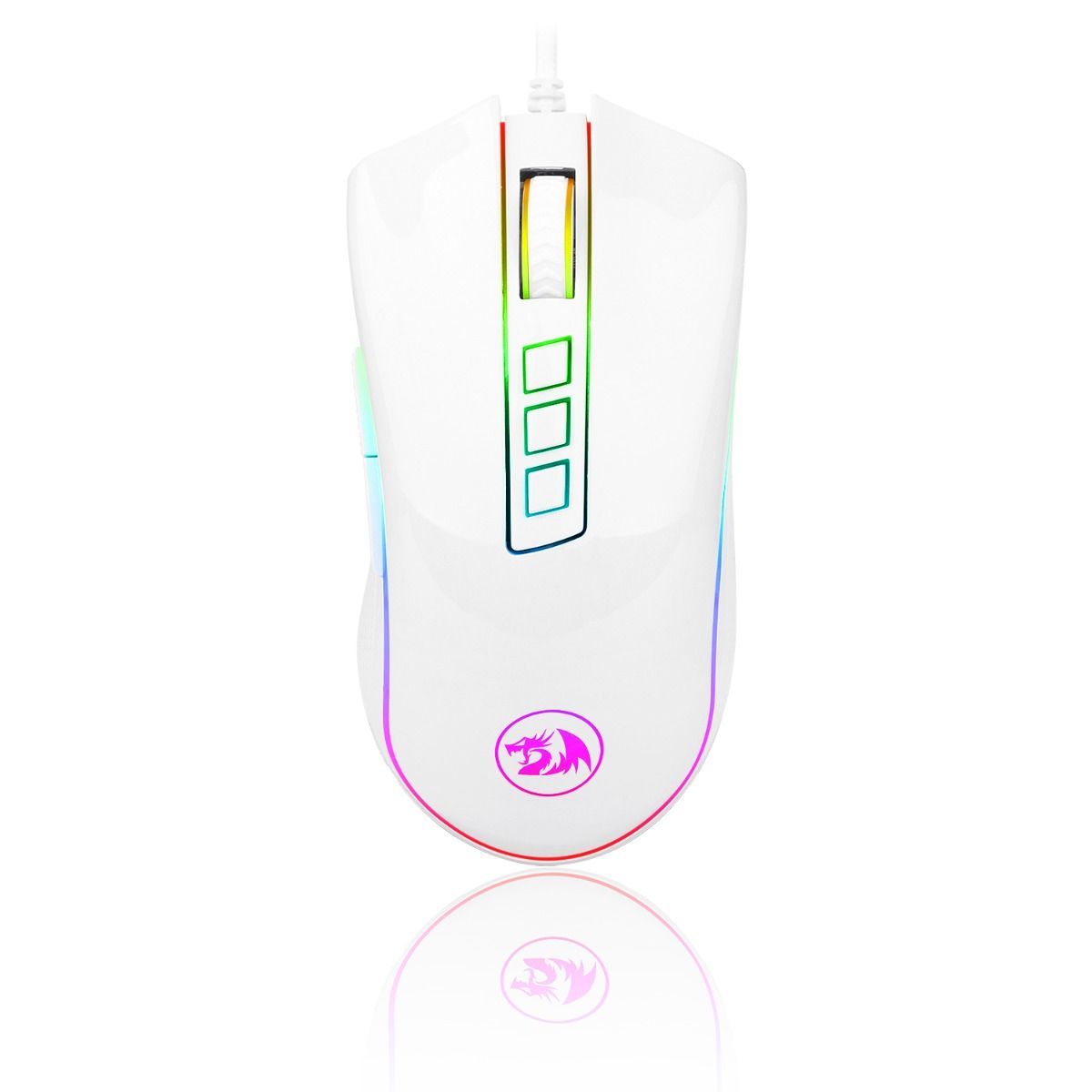 Redragon Cobra M711W RGB Aydınlatmalı Beyaz Oyuncu Mouse