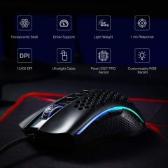 Redragon M808 REDRAGON  Storm Oyuncu Mouse Storm (M808-RGB)