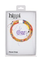 Hippi Strawberry El Örgüsü Yassı Telefon ve Çanta Askısı