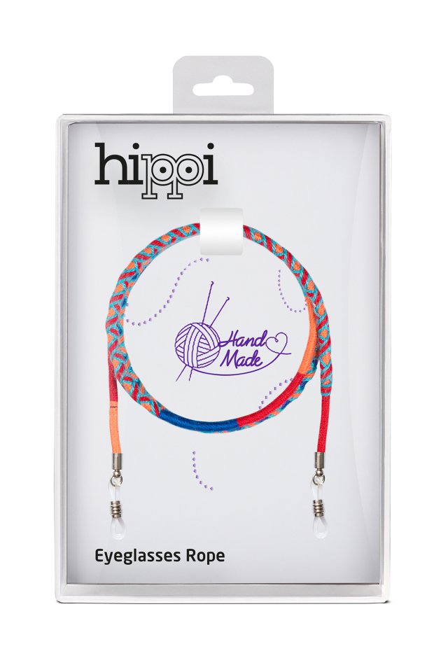 Hippi Pomegranate Renkli 70 Cm El Emeği Örgülü Özel Tasarım Yapılı Unisex Gözlük Ipi