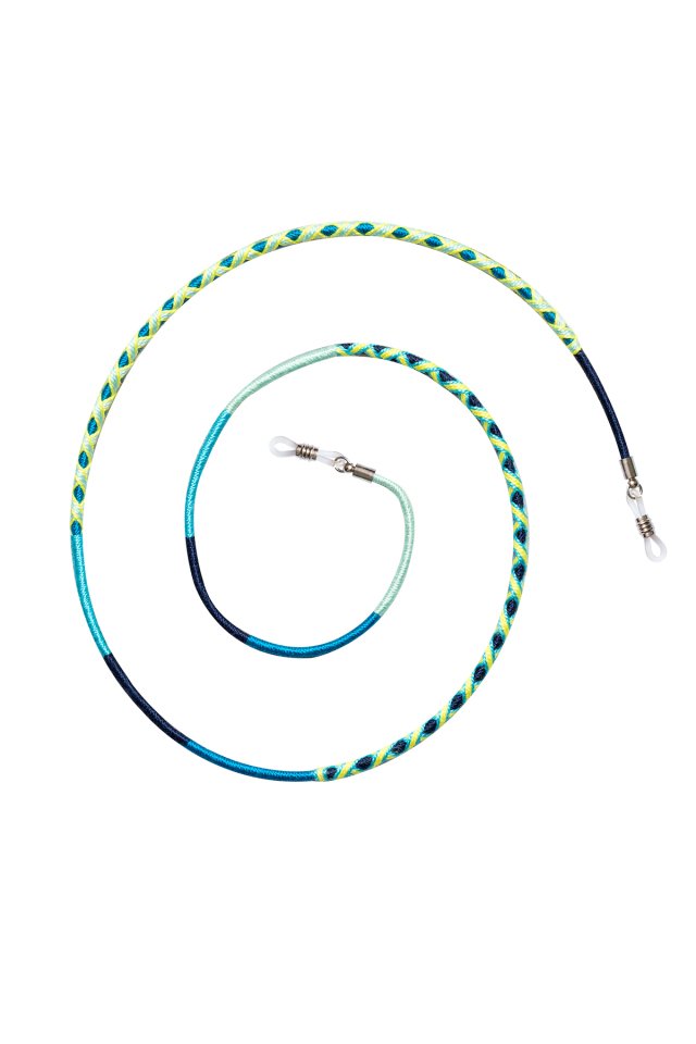 Hippi Lemon Çok Renkli 70 Cm El Emeği Örgülü Özel Tasarım Yapılı Unisex Gözlük Ipi