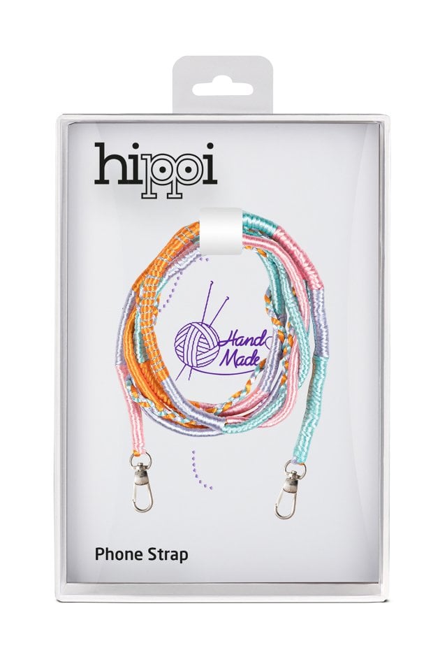 Hippi Lilac Rengarenk 110 Cm El Örgüsü Telefon Ve Çanta Askısı