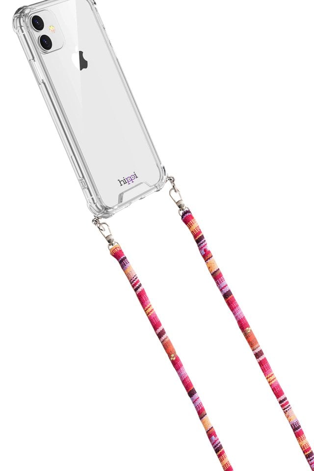 Hippi Brambles Renkli 110 Cm Ipli Tüm Telefonlarla Uyumlu Ve Boyun Askılı Kumaş Telefon Askısı
