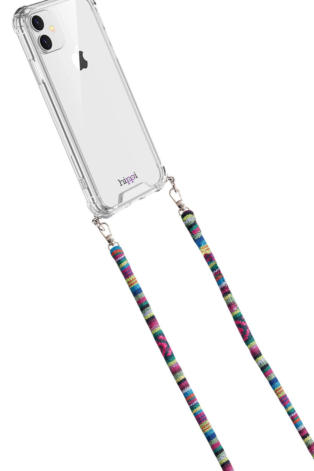 Hippi Willow Renkli 110 cm Ipli Tüm Telefonlarla Uyumlu Ve Boyun Askılı Kumaş Telefon Askısı