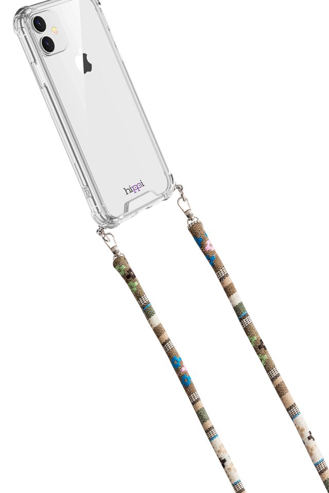 Hippi Birch Renkli 110 cm Ipli Tüm Telefonlarla Uyumlu Ve Boyun Askılı Kumaş Telefon Askısı