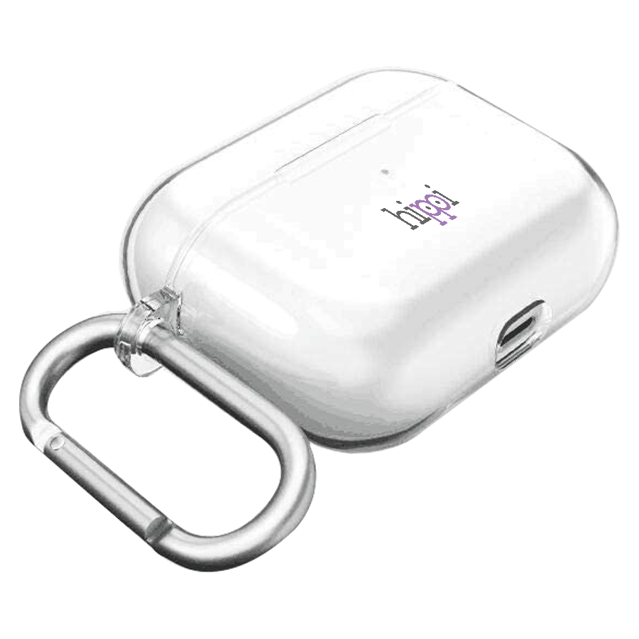 Hippi Airpods Pro Uyumlu Darbe Emici Dayanıklı Sert Şeffaf Silikonlu Askılı Kılıf