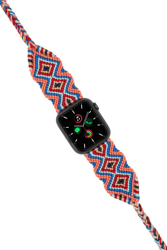 Hippi Anatolia Silver 38-40-41 mm Apple Watch Braided Band