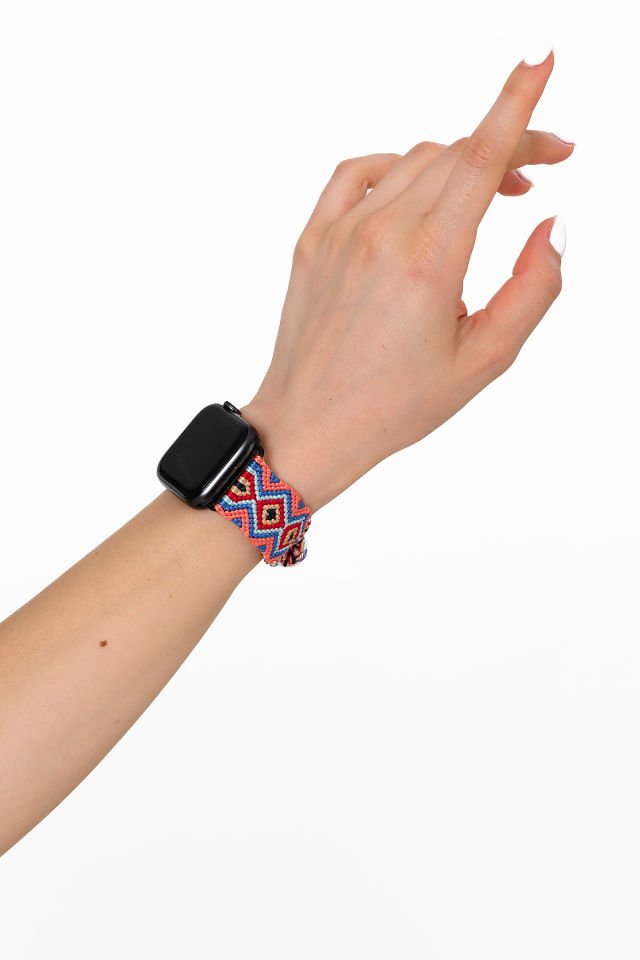 Hippi Anatolia Silver 42-44-45-49 mm Apple Watch Braided Band