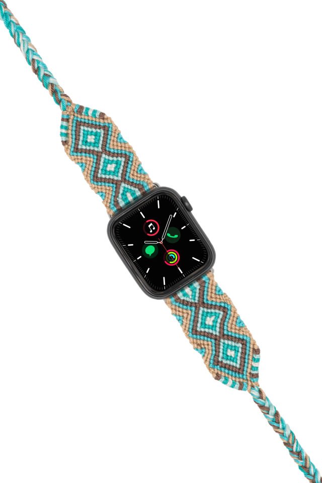 Hippi Charm Black 38-40-41 mm Apple Watch Braided Band