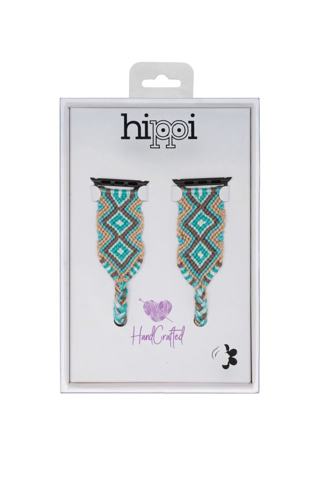 Hippi Charm Black 38-40-41 mm Apple Watch Braided Band