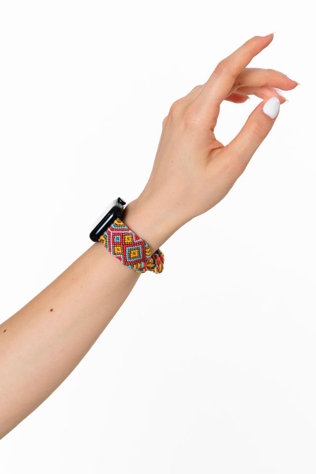 Hippi Etnich Black 38-40-41 mm Apple Watch Braided Band