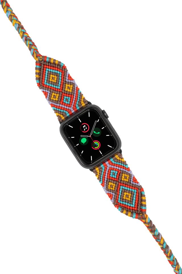 Hippi Etnich Black 42-44-45-49 mm Apple Watch Braided Band