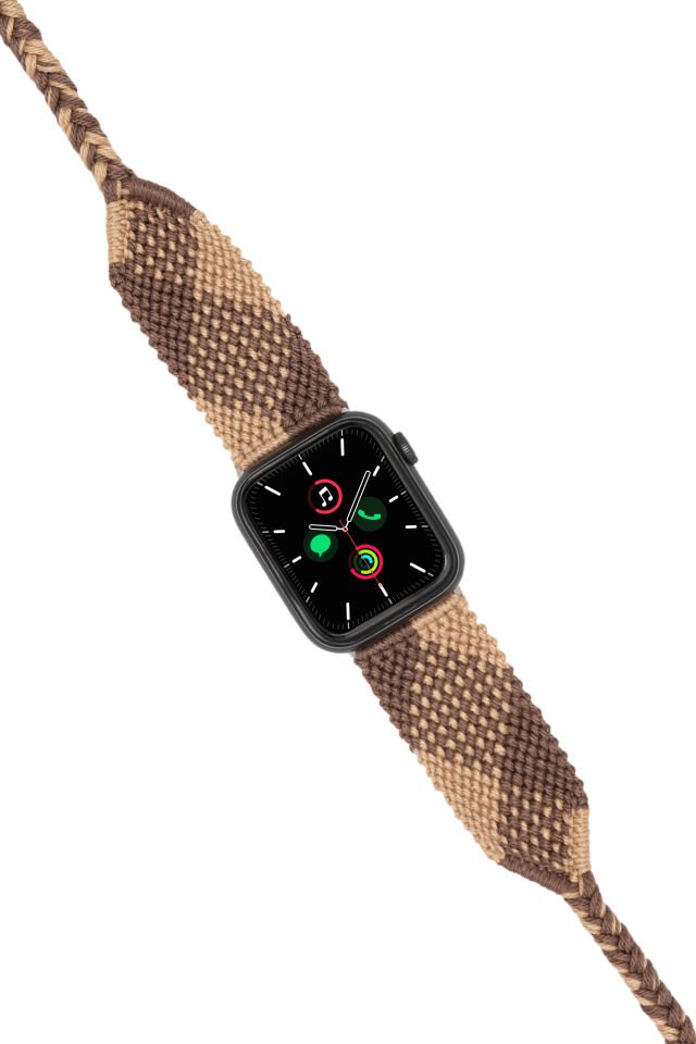 Hippi Matchless Silver 38-40-41 mm Apple Watch Braided Band