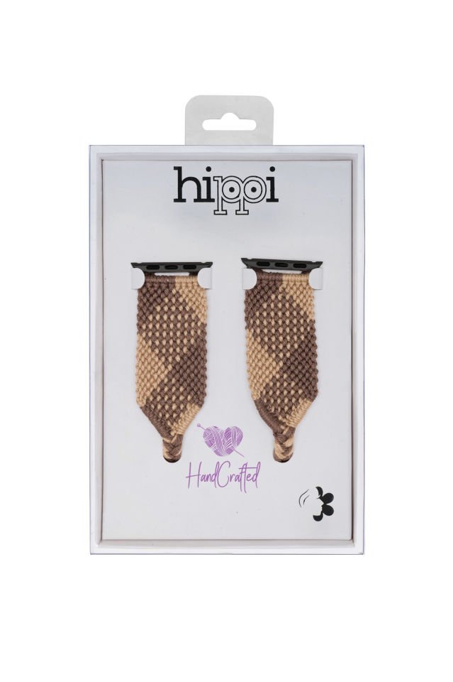 Hippi Matchless Black 38-40-41 mm Apple Watch Braided Band