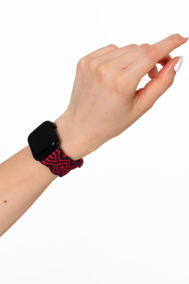 Hippi Natural Black 38-40-41 mm Apple Watch Braided Band